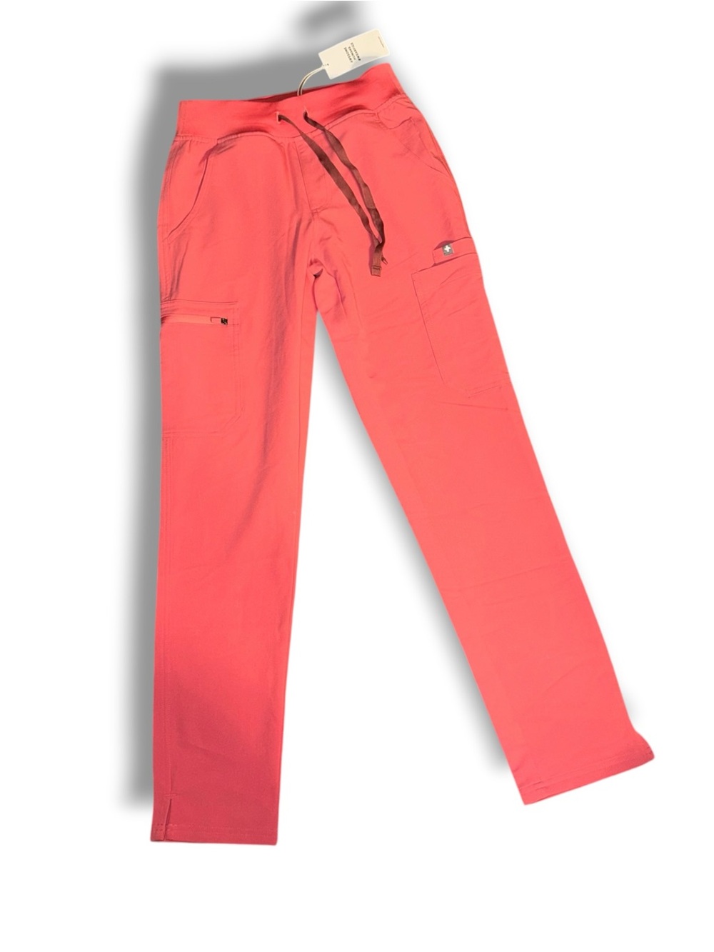 NWT FIGS XXS Slim Scrub Pants Coral Pink Healthcare Medical - Picture 2 of 6